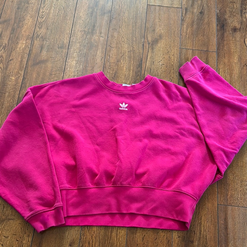 Adidas Pink Crew Neck Sweater